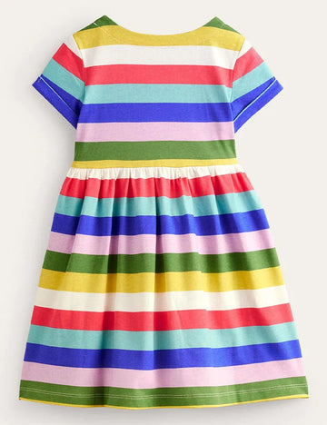 Rochie cu dungi curcubeu